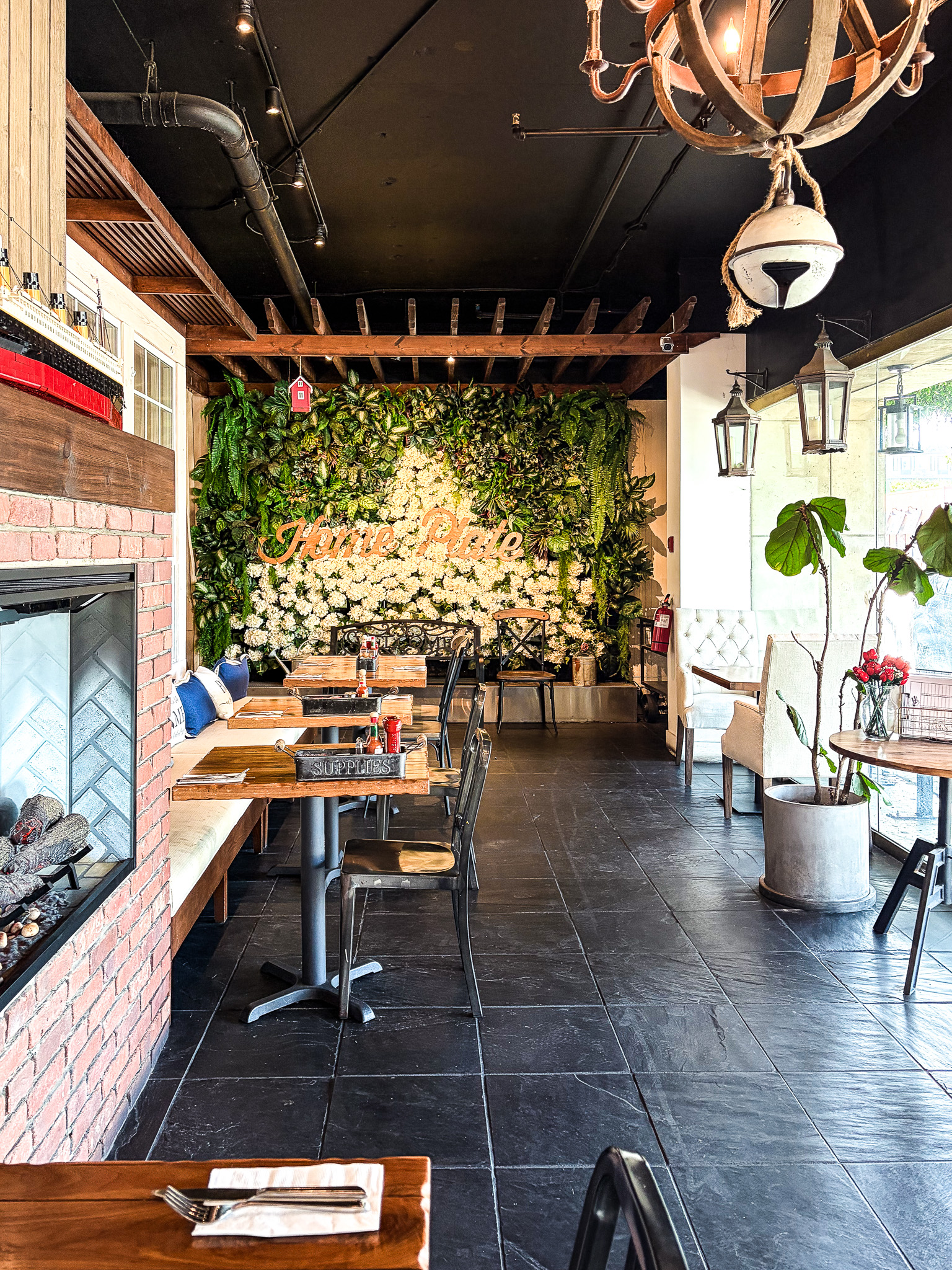 Restaurant interior in the Marina District